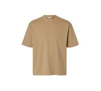 selected men - SLMLOOSEOSCAR SS O-NECK TEE NOOS Savannah Tan - Gr. - XL