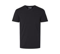 selected men - SLMNEWPIMA SS V-NECK TEE NOOS Schwarz - Gr. - L