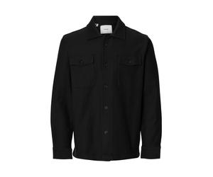 SELECTED MEN - SLMOLIVER SWEAT OVERSHIRT NOOS Black - Gr. - XL