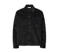 selected men - SLMOTTO KRIS CORD OVERSHIRT NOOS Black - Gr. - XXL