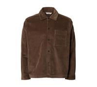 Langarmhemd SELECTED "SLMOTTO KRIS CORD OVERSHIRT NOOS", Herren, Gr. XL, N-Gr, chocolate chip, Web, Obermaterial: 98% Baumwolle, 2% Elasthan, unifarben, regular fit normal, ohne Ausschnitt, 1-Knopf-Ma