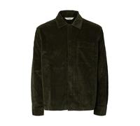 selected men - SLMOTTO-KRIS CORD OVERSHIRT NOOS Forest Night - Gr. - XL