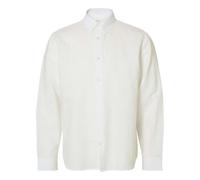 SELECTED MEN Slmregclaus Clay Linenblend Ls Sht Noos
