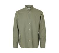 SELECTED MEN - SLMREGCLAUS CLAY LINENBLEND LS SHT NOOS - Gr. - L