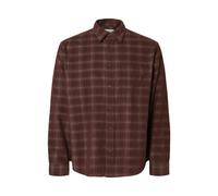 SELECTED MEN - SLMREGCLAUS CORD YD CHECK LS SHIRT - Gr. - XL