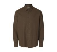 SELECTED MEN - SLMREGCLAUS NOAH BRUSH TWIST SHT LS NOOS - Gr. - S