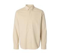 selected men - SLMREGCOLE DANNI CORD BD LS SHIRT NOOS Silver Birch - Gr. - XXL