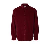 selected men - SLMREGCOLE DANNI CORD BD LS SHIRT NOOS Tawny Port - Gr. - L