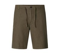 SELECTED MEN - SLMREGULAR-BRODY LINEN BLD SHORTS NOOS Forest Night - Gr. - XL