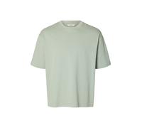 SELECTED MEN - SLMRELAXASPEN 2-PLY SS O-NECK NOOS Aqua Gray - Gr. - XXL