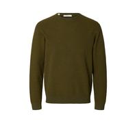 selected men - SLMROSS LS KNIT STRUCTURE CREW NECK NOOS Grün - Gr. - XL