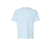 SELECTED MEN - SLMSANDER SEERSUCKER SS O-NECK TEE Skyway - Gr. - M