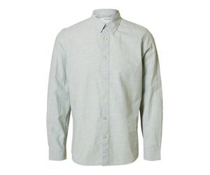 SELECTED MEN - SLMSLIM-SUN SHIRT LS NOOS Iceberg Green - Gr. - L