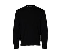 selected men - SLMTORINO LS KNIT REG CREW NECK NOOS Black - Gr. - XXL