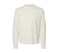 selected men - SLMTORINO LS KNIT REG CREW NECK NOOS Egret - Gr. - M