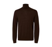 SELECTED MEN - SLMTRAY LS KNIT MERINO ROLL NECK NOOS - Gr. - XL