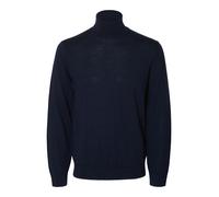 selected men - SLMTRAY LS KNIT MERINO ROLL NECK NOOS Navy Blazer - Gr. - M