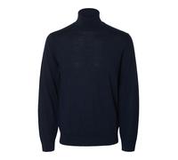 SELECTED MEN - SLMTRAY LS KNIT MERINO ROLL NECK NOOS Navy Blazer - Gr. - S