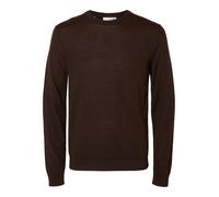 selected men - SLMTRAY LS KNIT REG MERINO CREW NOOS - Gr. - L