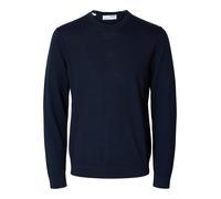 SELECTED MEN - SLMTRAY LS KNIT REG MERINO CREW NOOS Navy Blazer - Gr. - S