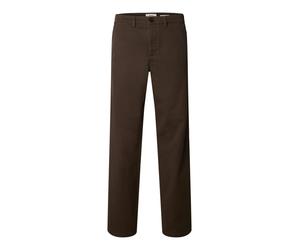selected men - Straight Fit Chino-Hose braun - Gr. - 32