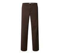 selected men - Straight Fit Chino-Hose braun - Gr. - 34