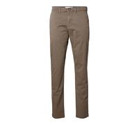Selected Chinohose NEW Miles Slim Fit mit Gürtelschlaufen 32/32 Herren Camel