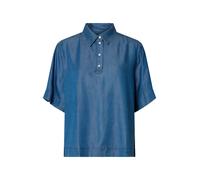 SLFJANNA OVERSIZE 2/4 POLO SHI 36 Medium blue denim