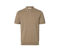 Selected Berg Kurzarm-poloshirt M Savannah Tan / Melange