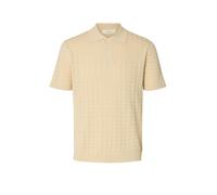 SELECTED HOMME Regular Fit Poloshirt aus reiner Baumwolle Modell 'MATTIS' in Sand, Größe XL