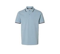 SELECTED Poloshirt SLHSLIM-ATLAS hellblau | S