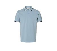 SELECTED Poloshirt SLHSLIM-ATLAS hellblau | XL