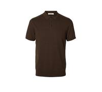 SELECTED Poloshirt SLMBERG braun | M