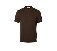 SELECTED Poloshirt SLMBERG braun | XXL
