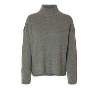 Selected Cille Cashmere Rollkragenpullover S Medium Grey Melange