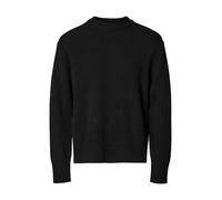 SELECTED HOMME Relaxed Fit Strickpullover aus Woll-Kaschmir-Mix Modell 'Calle' in Black, Größe L