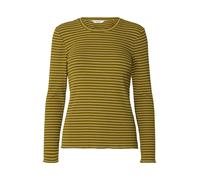 Selected - Ringelshirt - Slfanna grün/weiß - Gr. - XL
