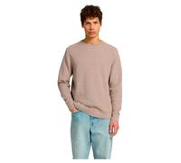 Selected Regular Fit Pullover aus reiner Baumwolle Modell 'ROSS' in Ecru Melange, Größe XL