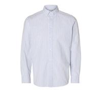 Selected - Slim Fit : Hemd weiß/blau - Gr. - XXL