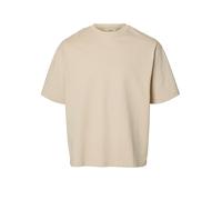 SELECTED MEN - SLHRELAXASPEN 2-PLY SS O-NECK NOOS oatmeal - Gr. - S