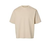 SELECTED MEN - SLHRELAXASPEN 2-PLY SS O-NECK NOOS oatmeal - Gr. - XL