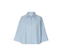 SELECTED WOMEN Damen Slfester Oversize 3/4 Shirt B, Cashmere Blue, 42