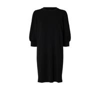 SELECTED WOMEN Damen Slftenny 3/4 Short Sweat Dress Noos, Black, X-Small