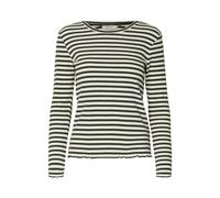 SELECTED WOMEN - SLFANNA LS CREW NECK TEE STR NOOS deep depths - Gr. - S