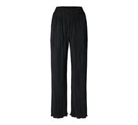 Selected Femme Regular Fit Weite Hose in Plissee-Optik Modell 'FELLIE' in Black, Größe L