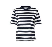 SELECTED WOMEN - SLFESSENTIAL SS STRIPED BOXY TEE NOOS dark sapphire - Gr. - M