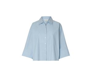 SELECTED WOMEN - SLFESTER OVERSIZE 3/4 SHIRT B Cashmere Blue - Gr. - 40