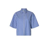 Selected Femme Boxy Fit Hemdbluse aus reiner Baumwolle Modell 'FIA' in Royal, Größe 38