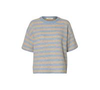 SELECTED WOMEN - SLFLULU 2/4 KNIT O-NECK NOOS cashmere blue - Gr. - XS