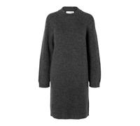 SELECTED WOMEN - SLFLULU LS HIGH NECK KNIT DRESS volcanic ash - Gr. - XL